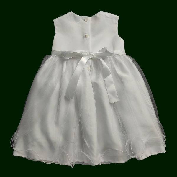 Girls long white christening gownbaptismday Charles Fay