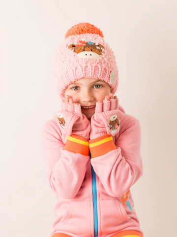 Blade & Rose Winter Mittens- Bonnie Highland Cow