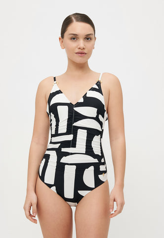 Triumph Summer Allure Swimsuit with padded cups 10214733 Black White sale