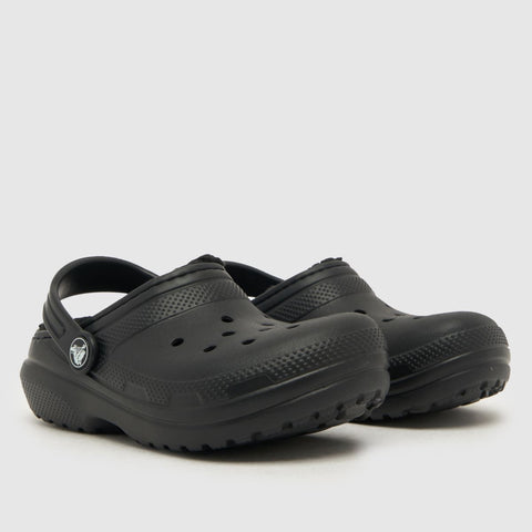 Crocs Kids Classic Lined Clog Black-Black