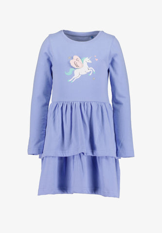 Blue Seven Girls'  Casual Dress Flying Unicorn 773707-4644 Purple
