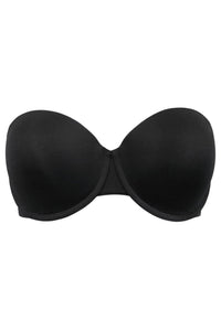 Pour Moi Definitions Push Up Strapless Bra - Black