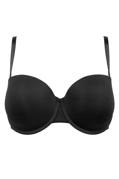 Pour Moi Definitions Push Up Strapless Bra - Black