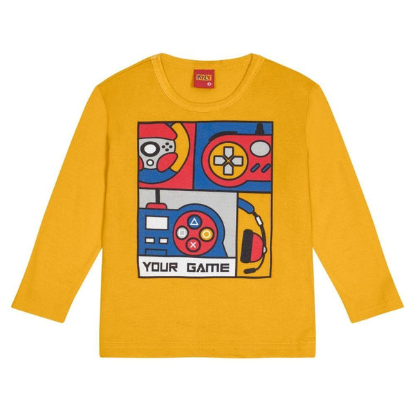 Kyly Boys' Video Game T-Shirt - 1000119 Yellow