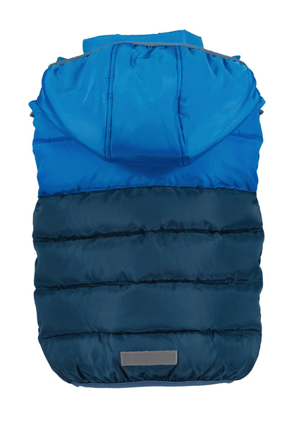 Blue Seven Boys' Full Zip Gilet 897003-6581 Block Colour Print Cyan