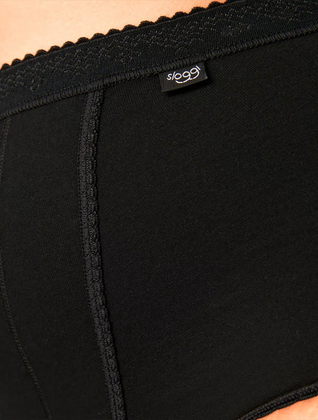 Sloggi Control Ladies Maxi 2 Pack Black