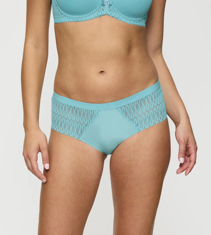 Triumph Ladies Aura Spotlight Maxi Knickers Silver Blue
