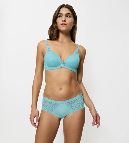 Triumph Aura Spotlight Wired T-Shirt Bra  Silver Blue