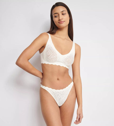 Sloggi Zero Feel Bliss Soft Bra Silk White