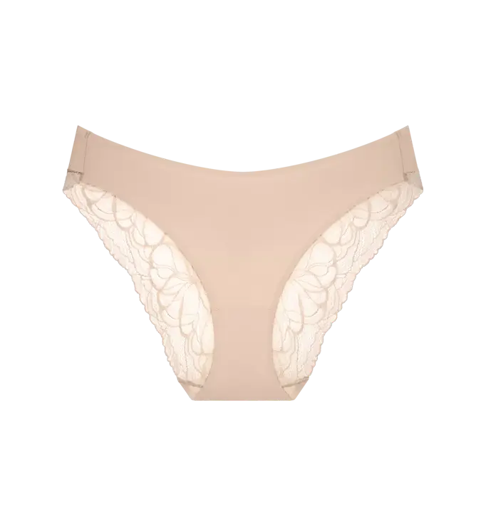 Triumph Body Make-up Illussion Lace Highleg Brief Tai Neutral Beige