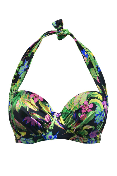 Pour Moi St Lucia Strapless Padded Underwired Multiway Top - Tropical