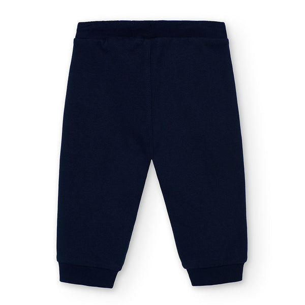 Boboli Boy's Printed Plush Sweatshirt Red-Navy 322085-3945