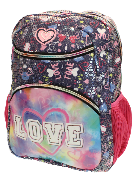 Freelander Girls Fashion Backpack "Heart" Black