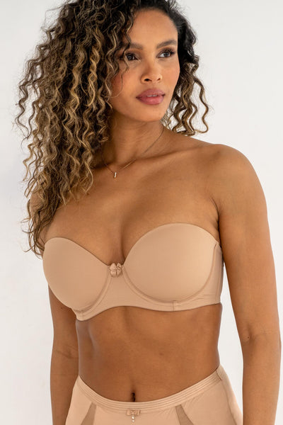 Pour Moi Definitions Strapless Bra - Sand