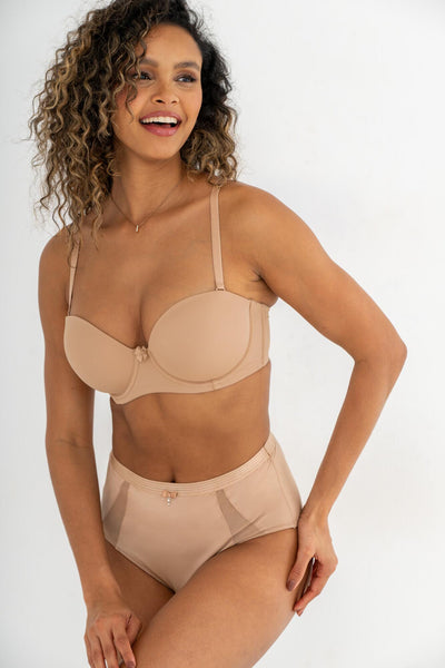 Pour Moi Definitions Strapless Bra - Sand