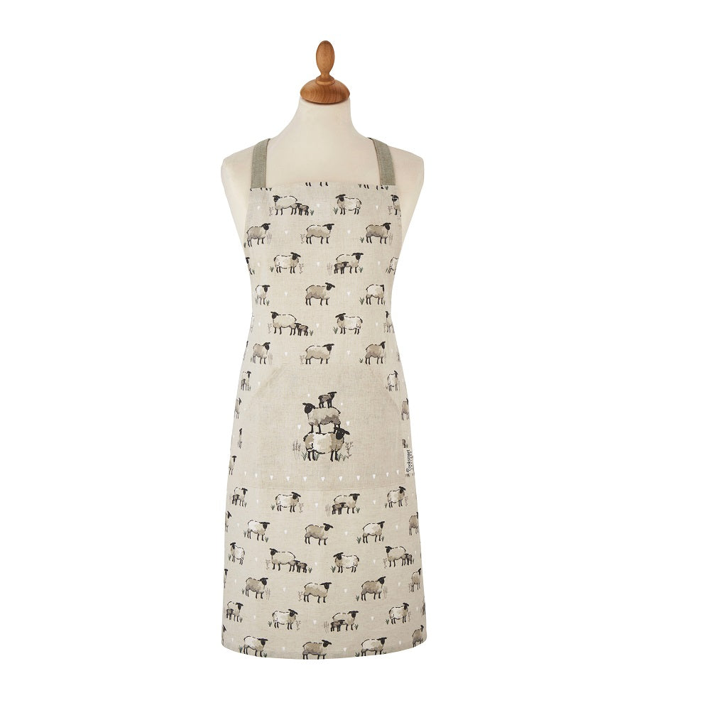 Cooksmart Linen Blend Apron  Highland Sheep AP2595