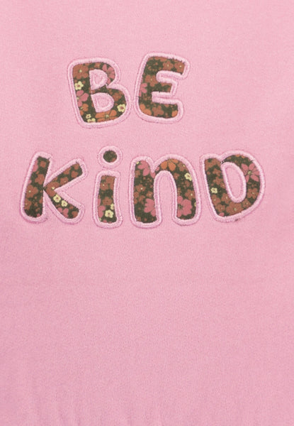 Blue Seven Girls' Sweatshirt  Be Kind 764704 Azalea