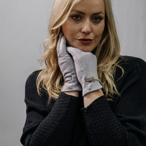 Zelly Ladies Gloves Snaffle Grey
