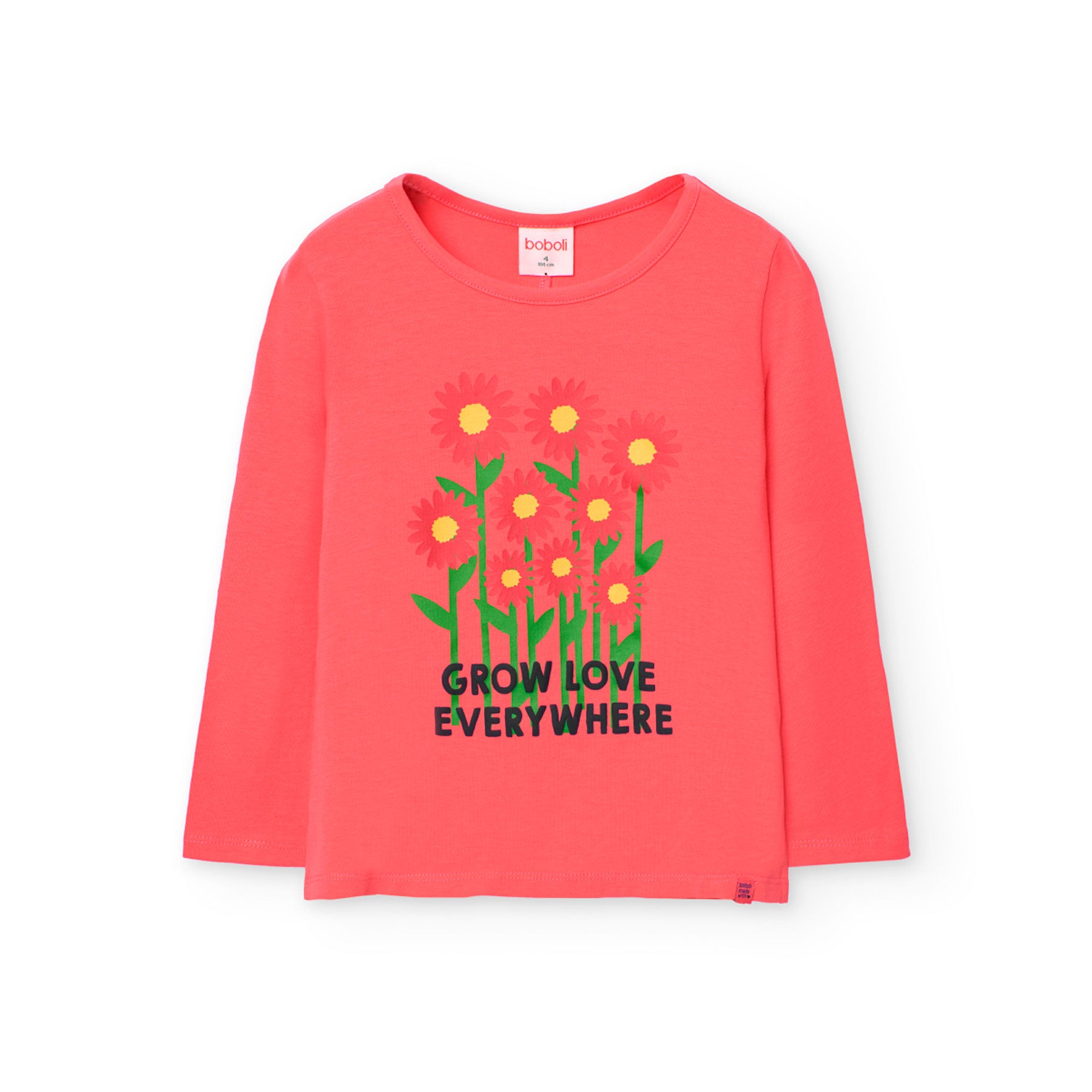 Boboli Girl's Stretch T-Shirt 401005 Strawberry