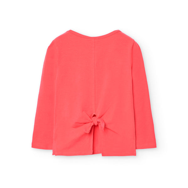 Boboli Girl's Stretch T-Shirt 401005 Strawberry