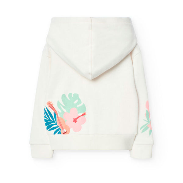 Boboli Girl's Fleece Hooded Jacket 431154