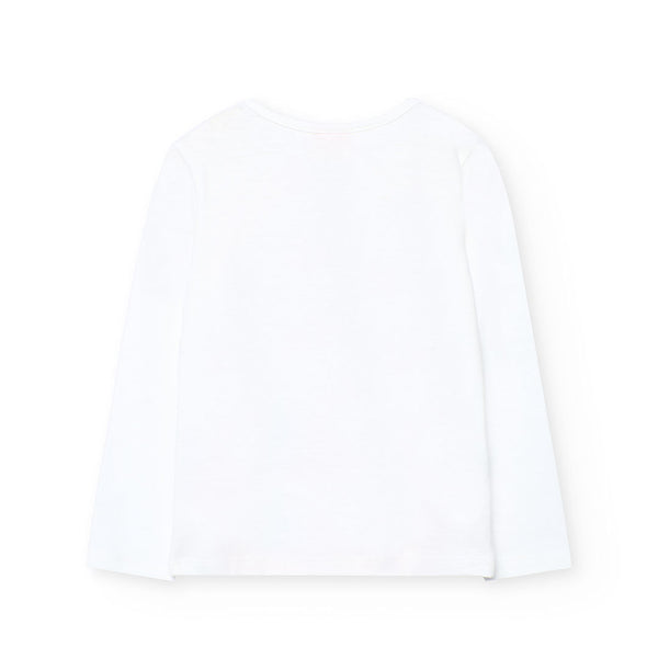 Boboli Girl's T-shirt Print 432065 White