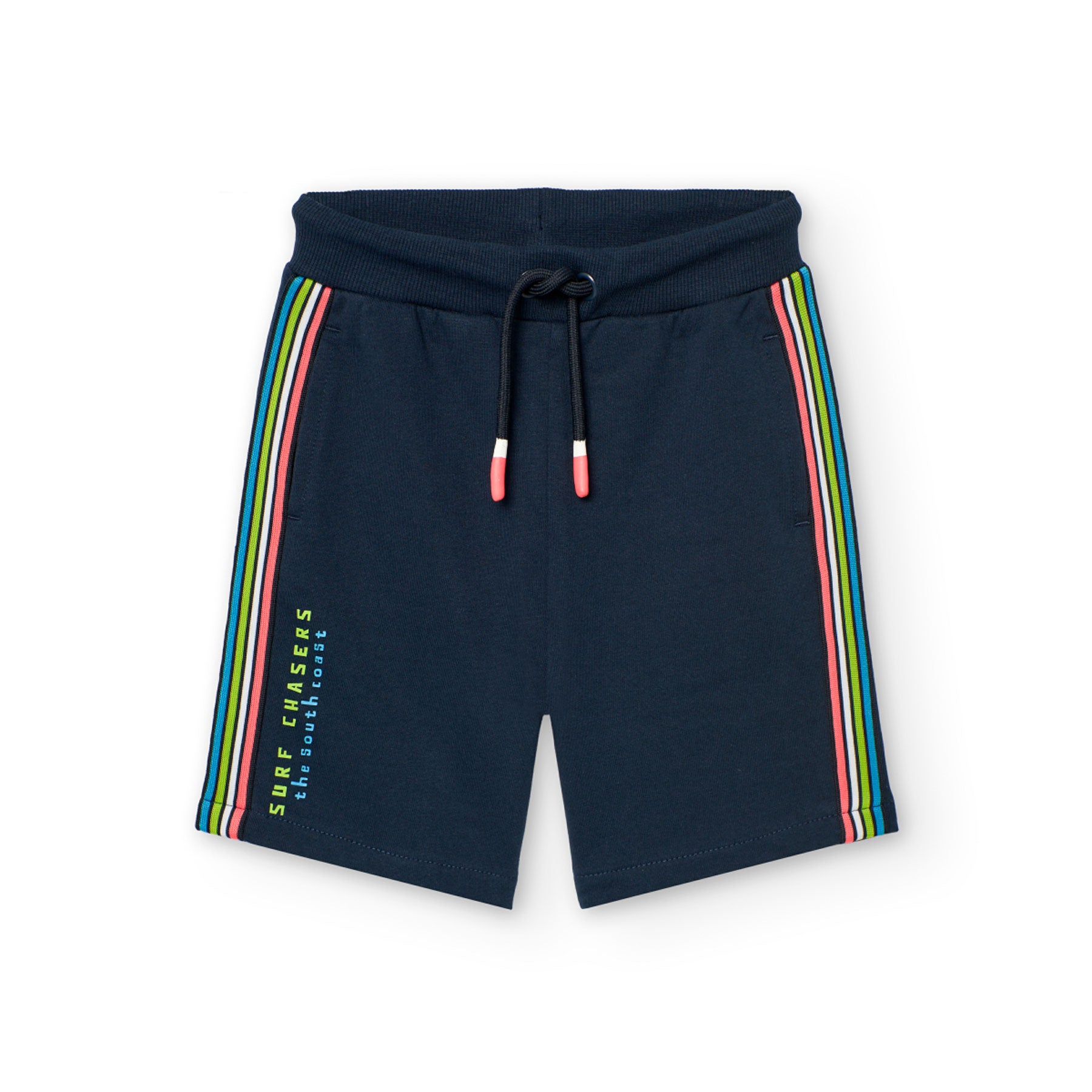 Boboli Boy's Fleece Bermuda Shorts 531144 Navy