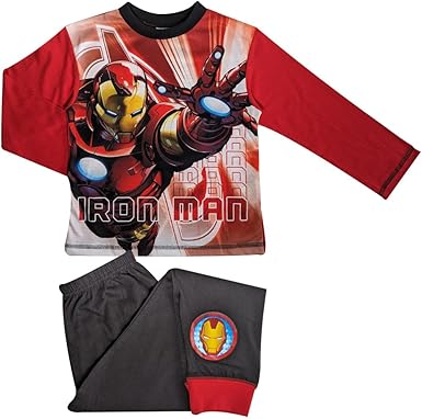 Marvel Boys Iron Man Pyjamas - Long Sleeved DES25018