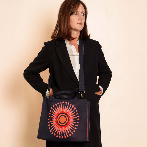 Zelly Woven Tote Bag Constellation Collection Med