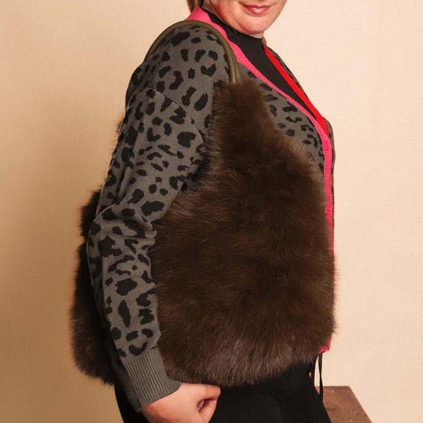 Zelly Constellation Collection Faux Fur Bag