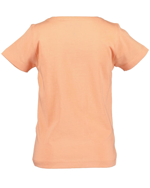 Blue Seven Girls' Short Sleeve T-Shirt 702369 Unicorn Melon