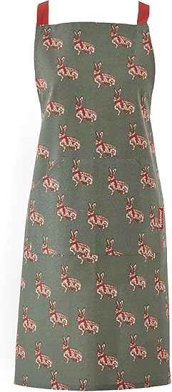 Cooksmart Christmas Heritage Hare 100% Cotton Apron AP2793