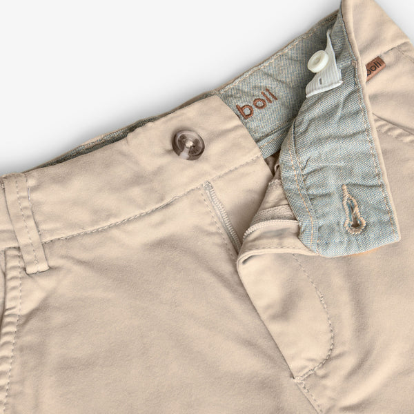 Boboli Boy's Stretch Satin Trousers 731023 Sand