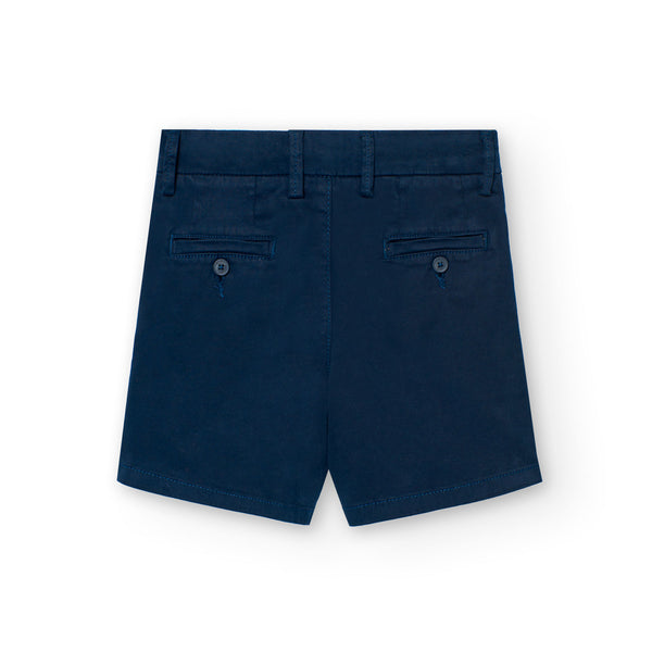 Boboli Boy's Satin Bermuda Shorts 731090 Navy