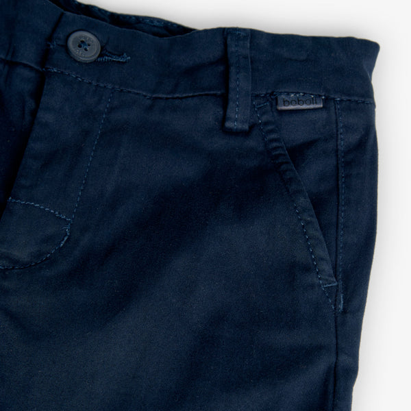 Boboli Boy's Satin Bermuda Shorts 731090 Navy