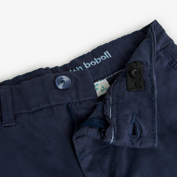 Boboli Boy's Stretch satin trousers Navy 738042