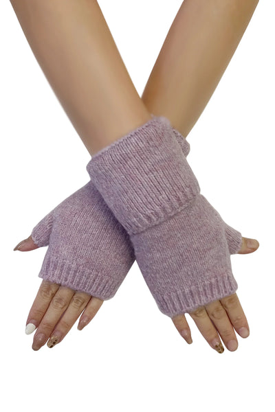 Plain Wool Knitted Wrist Warmer Gloves GF-7440