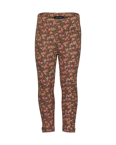 Blue Seven Girls' Stretch Leggings Floral Print 775172-7690 Reed
