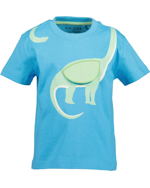 Blue Seven Boys' Short Sleeve TShirt 802373 Brachiosaurus Turquoise