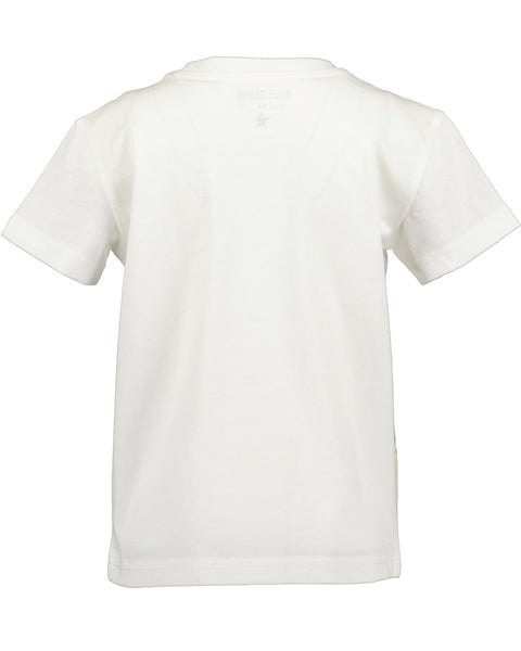 Blue Seven Boys' Short Sleeve TShirt 802376 Palm Trees Off White