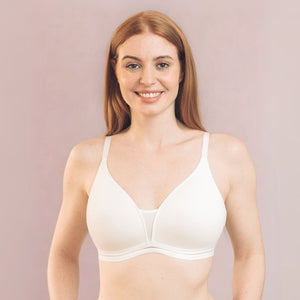 Royce Posie Moulded T-shirt Bra with optional racerback Ivory