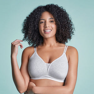 Royce Posie Moulded T-shirt Bra with optional racerback Grey