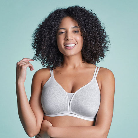 Royce Posie Moulded T-shirt Bra with optional racerback Grey