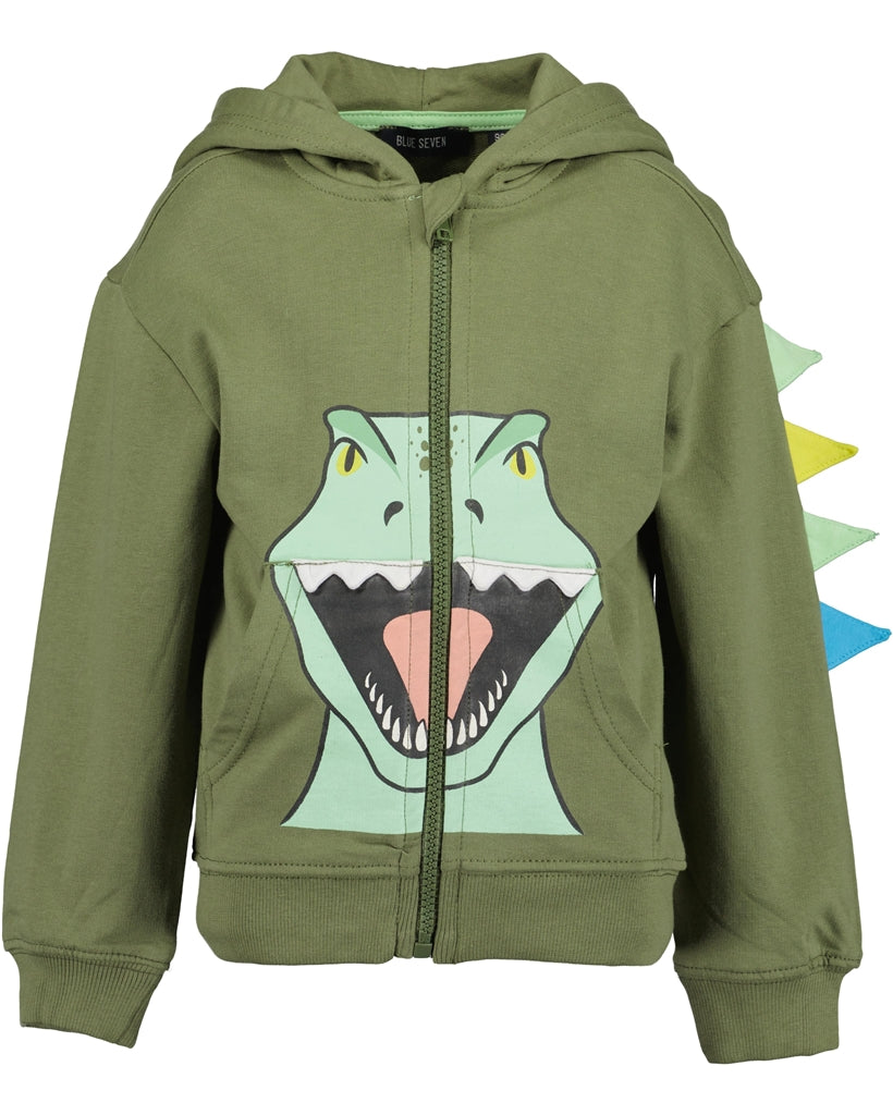 Blue Seven Boys' Dinosaur Hoodie 817650 Dinosaur Teal