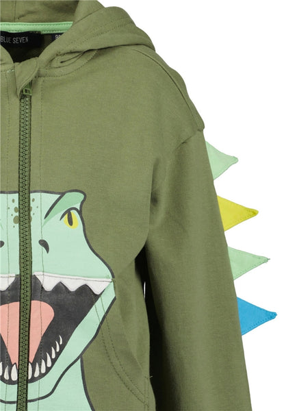 Blue Seven Boys' Dinosaur Hoodie 817650 Dinosaur Teal