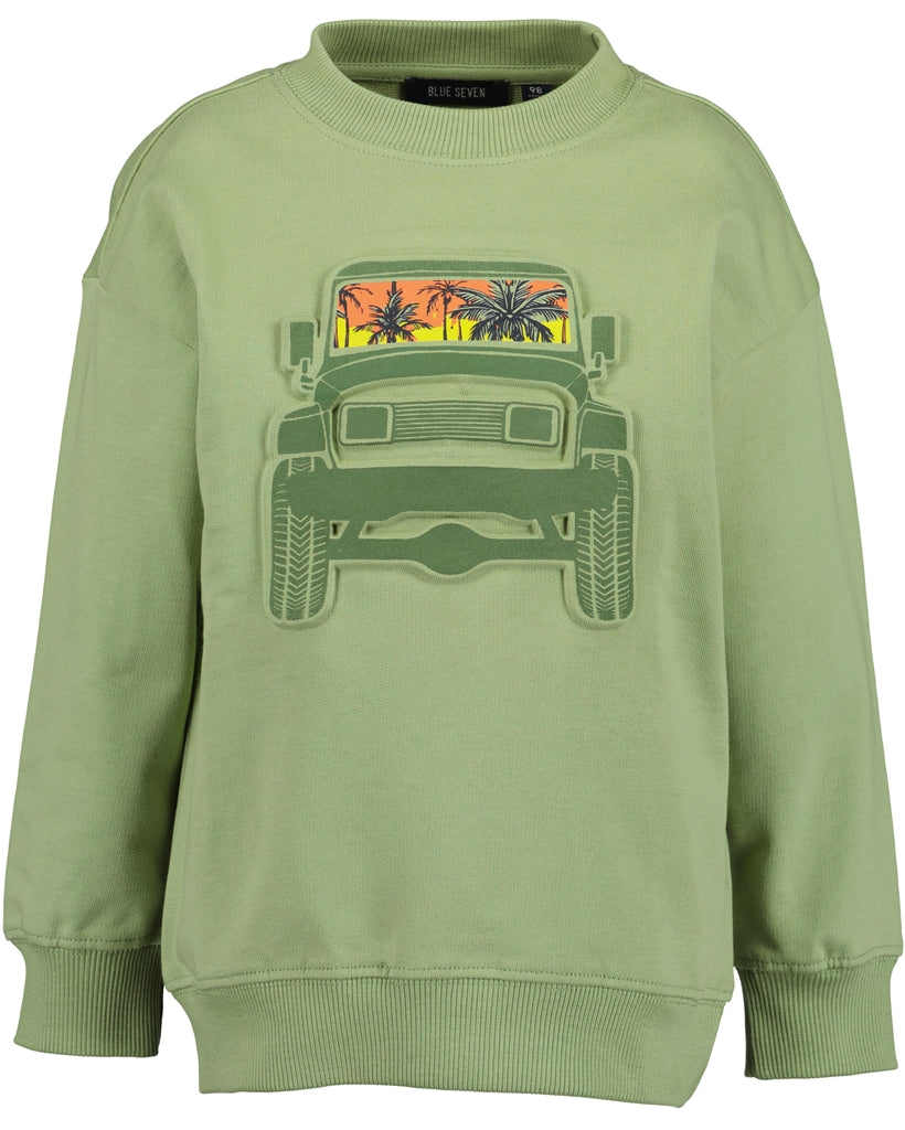 Blue Seven Boys' Sweat Top 817651 4x4  Wilie Khaki