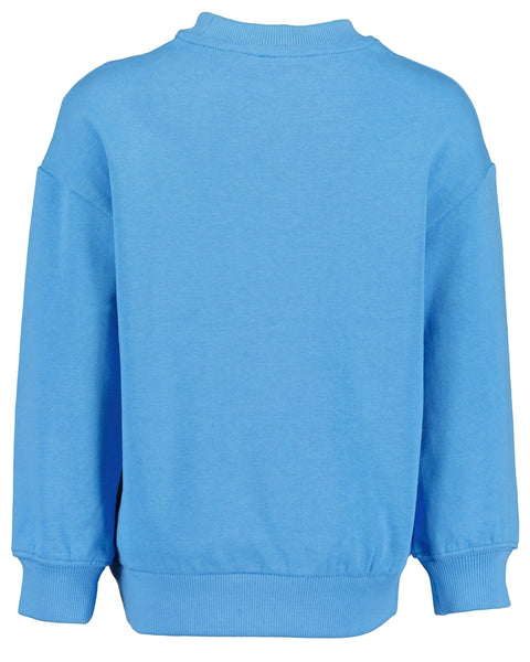 Blue Seven Boys' Sweat Top 817656 Construction Vehicle Turquoise