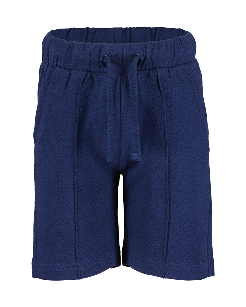 Blue Seven Boys' Shorts 824659 Waffle Texture Navy