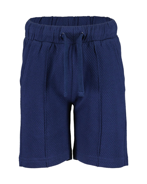 Blue Seven Boys' Shorts 824659 Waffle Texture Navy