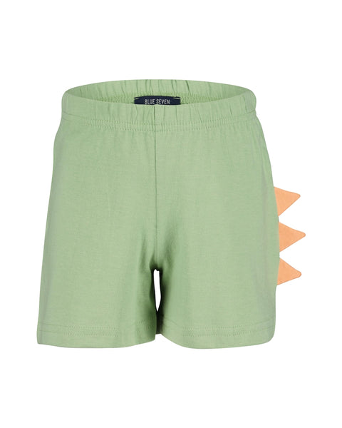 Blue Seven Boys' TShirt & Shorts Set 827514 Glow in the Dark Dino White-Navy Stripe